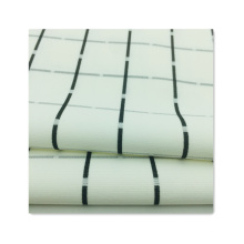Wholesale Polyester PU Coated 75D Untwisted Crossed Grid 4 Way Double Stretched Fabric